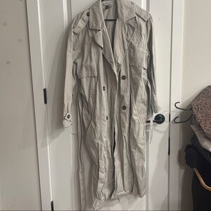 Divided Tan Trench Coat Classic Lightweight Design